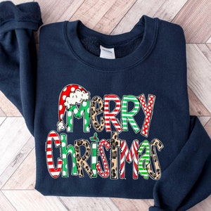 Merry Christmas Sweatshirt, Merry Christmas Shirt for Women, Christmas Crewneck Christmas Sweater