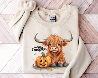 Highland Cow Halloween Sweatshirt, Halloween Sweatshirt, Halloween Animals, Ghost Shirt, Cow Lovers Halloween Gift,Cow Shirt,Spooky Cows Tee