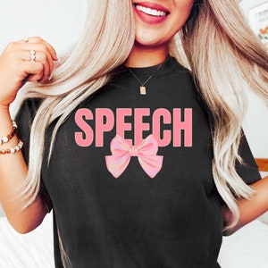 Speech Coquette T Shirt, Speech Therapy Shirt, Speech Pathologist Sweatshirt, Trendy Hoodie, Speech Teacher Shirt