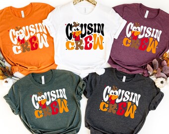Cousin Crew Thanksgiving Shirts, Cousin Crew Thanksgiving Tee, Thanksgiving Shirt, Thanksgiving Matching Shirts, Cousin Crew, Turkey Shirt