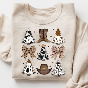 Cowboy Merry Christmas Yall Sweatshirt, Western Christmas Sweater, Cowgirl Christmas Sweatshirt, Ugly Christmas Sweater, Christmas Gifts