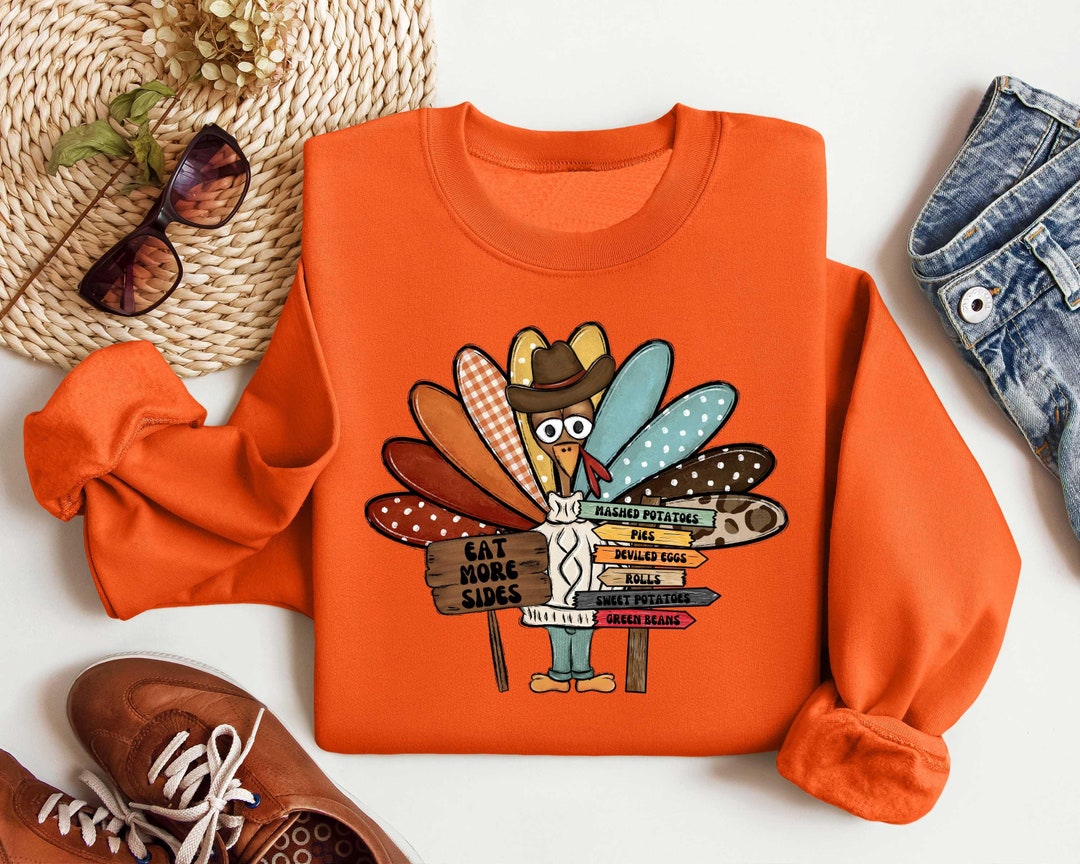 Turkey Thankgiving Print Pattern Women's Sweatshirt main image 1