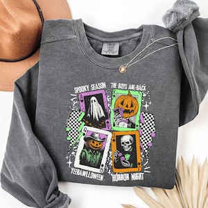 Comfort Colors®Retro Halloween Sweatshirt, Long Live Halloween Tee, Halloween Shirt, Retro Halloween, Fall Spooky Season Pumpkin TShirt Gift