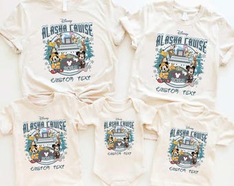 Custom Mickey and Friends Disney Alaska Cruise Tshirt,Matching Disney Wonder Shirt, Alaska Family Cruise Trip 2026,Alaskan Disney Cruise Tee