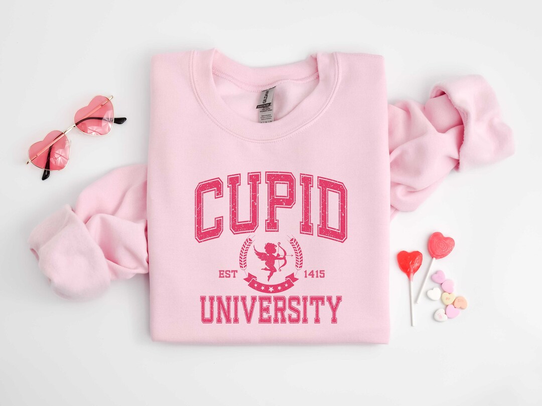 Sudadera de la Universidad Cupido, Sudadera del Día de San Valentín ...