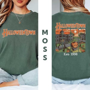 Comfort Colors®HalloweenTown EST 1998 Shirt,Halloween Party Sweatshirt, HalloweenTown Fall Tshirt Fall Pumpkin Tee,Spooky Season Tshirt Gift
