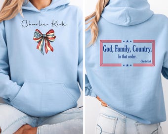 God Family Country Sweatshirt Conservative Life Shirt Gift for Republican Christian Religious Shirt Patriot Shirt Proud American,
