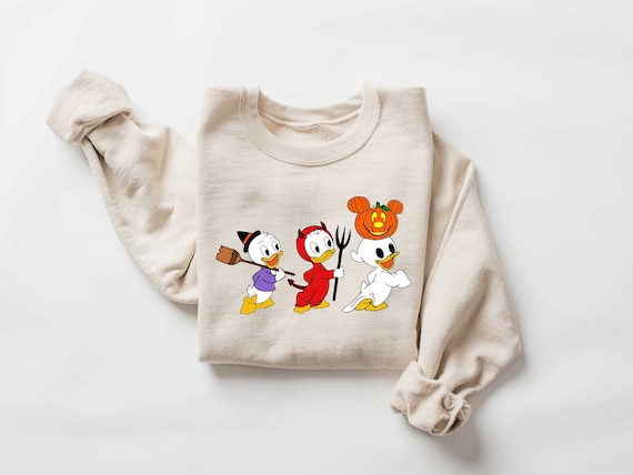 90s Halloween Sweatshirt, Retro Halloween Ducks Shirt, Halloween Cartoon Sweatshirt, Spooky Season Shirt, Duck Sweater, Halloween Shirt