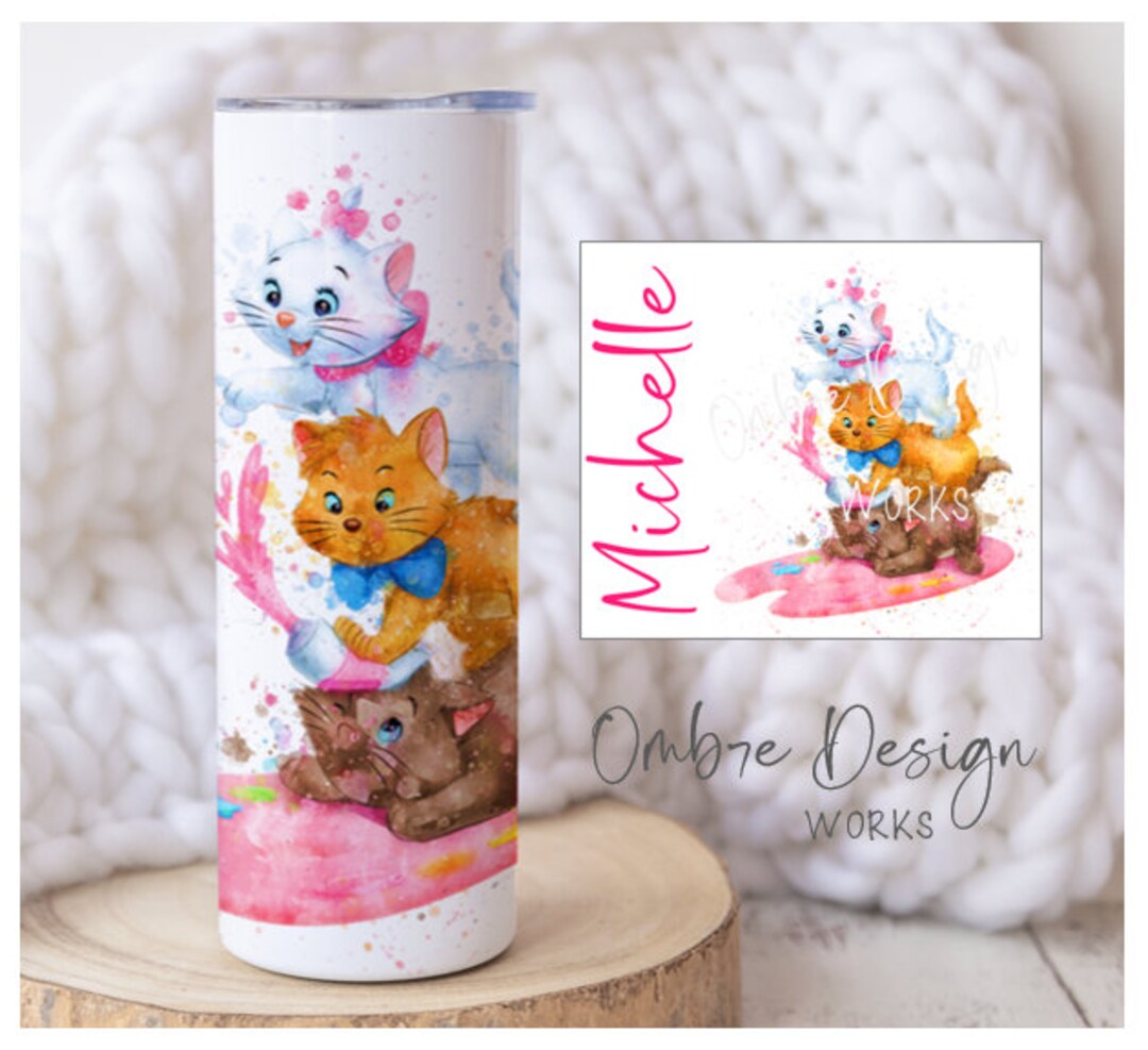 Personalized Aristocats 20oz Tumbler Additional Sizes & Styles