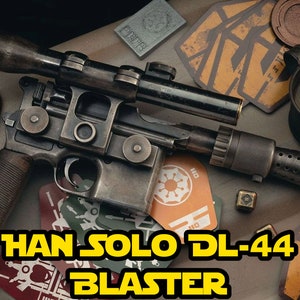 Han Solo blaster  DL-44 Blaster Replica Han Solo Star Wars  DL44 blaster Han Solo accessory