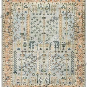 Hand knotted Persian Rug 9x12 Persian Wool Rug For Livingroom Bedroom Exquisite Rug Large Area Rug Abstract Rug Custom Rug Contemporary Rug.