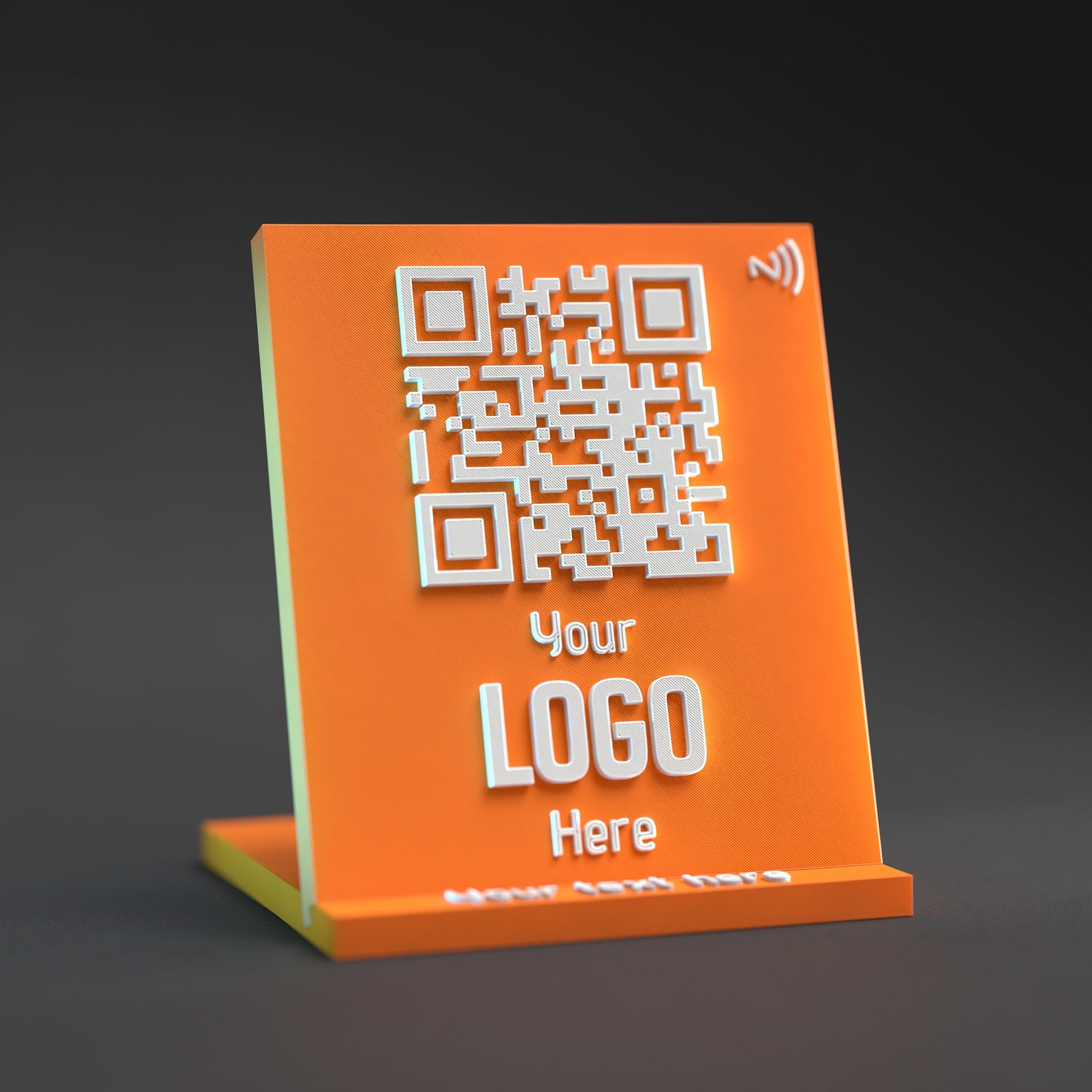 CUSTOM QR Stand W/ NFC Chip - Google Reviews, Social Media, Payments ...