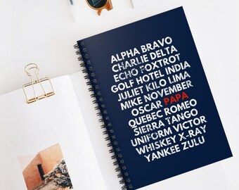 Cuaderno de papá aviador: diario con el alfabeto de aviación para papá o abuelo piloto