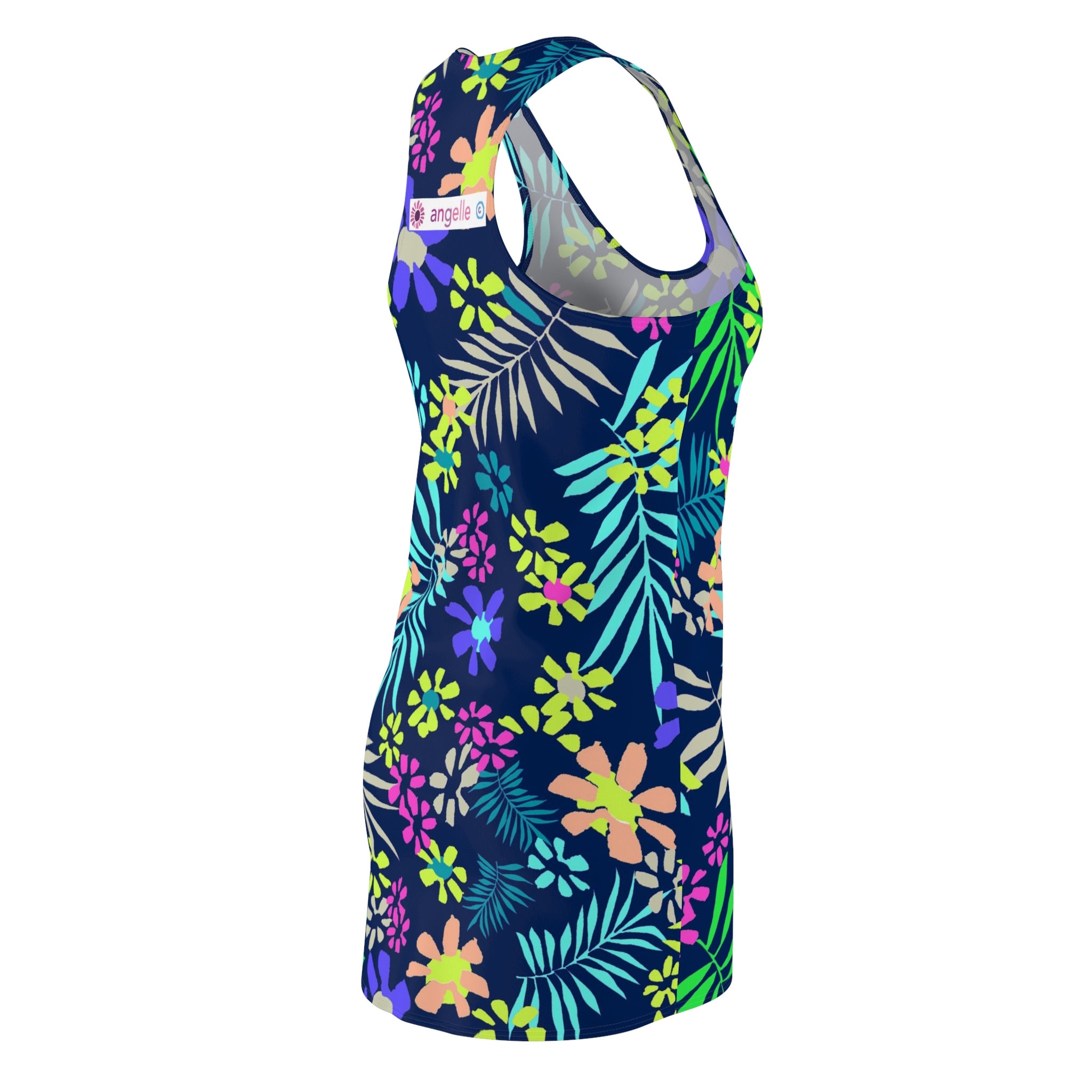 Tropical Azul Women's Cut & Sew Racerback Dress