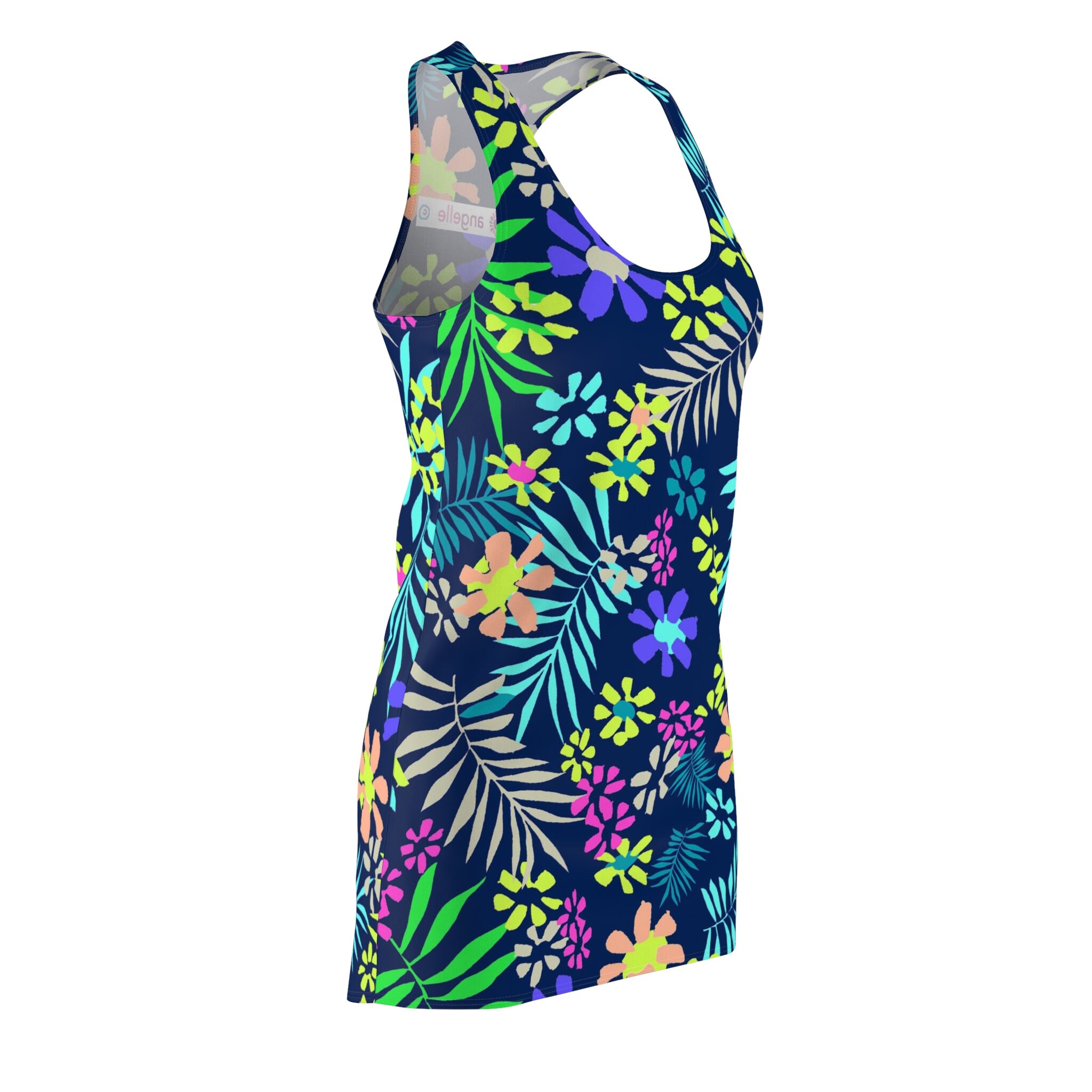 Tropical Azul Women's Cut & Sew Racerback Dress