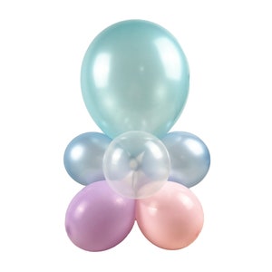 Meerjungfrau Geburtstag 2 Tier Mini Balloon Centerpiece Kit DIY | Do it Yourself Meerjungfrau Thema Ballon Tischdekoration | Ballons on a Budget