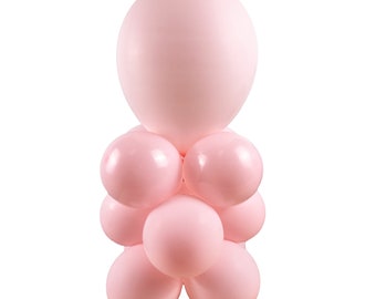 DIY Light Pink 3 Tier Mini Balloon Centerpiece Kit | Do it Yourself  Pink Balloon Table Decorations | Balloons on a Budget | Princess Pink