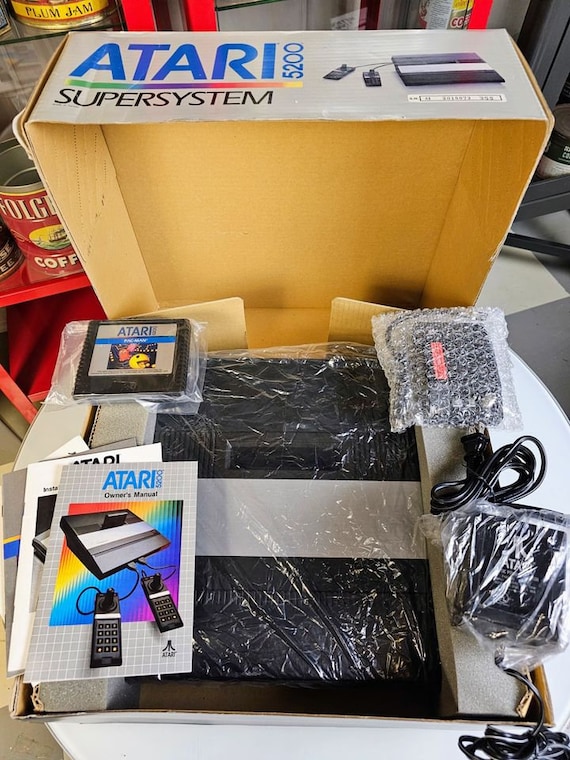Collectible Atari 5200 Super System 4 Port Console W/ Trak-ball