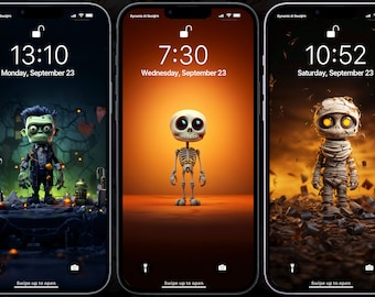 ¡Dale un toque terrorífico a tu teléfono con 20 adorables fondos de pantalla de Halloween!
