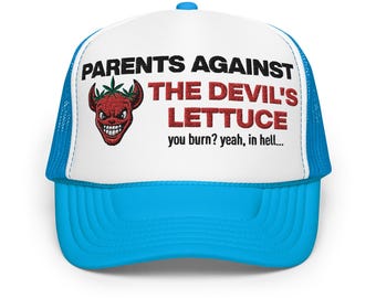 Parents Against the Devil's Lettuce Funny Trucker Hat | Anti