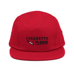 Cigarette Please Funny Five Panel Hat | Smoker Stoner Drunk Cig Marlboro Camel Gift Cap