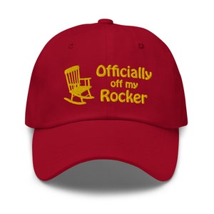Officially Off My Rocker Hat | Mental Health Hat | Funny Gift Hat