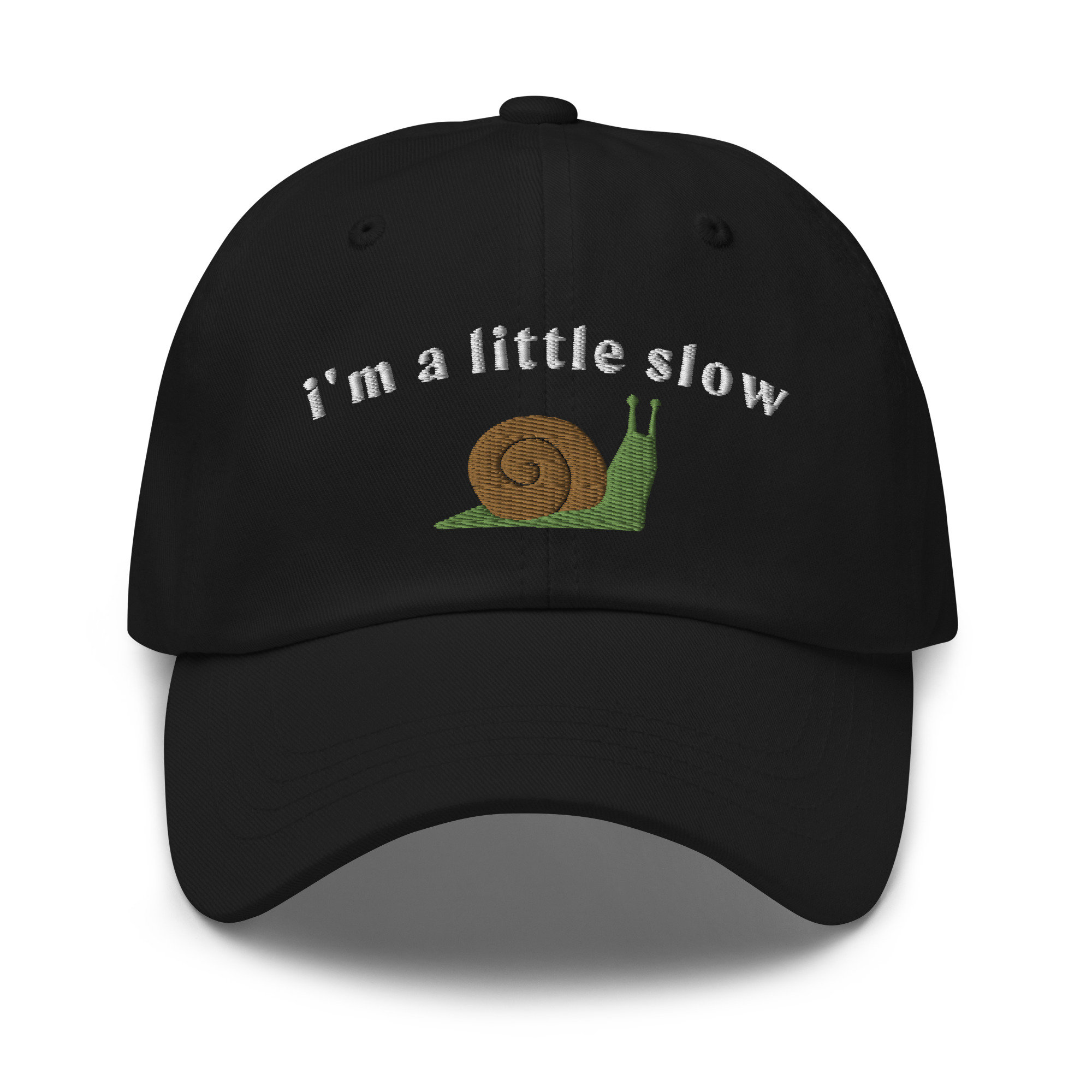 I'm a Little Slow Dad Hat | Funny Snail Hat | I'm Stupid | Silly Gift Baseball Cap
