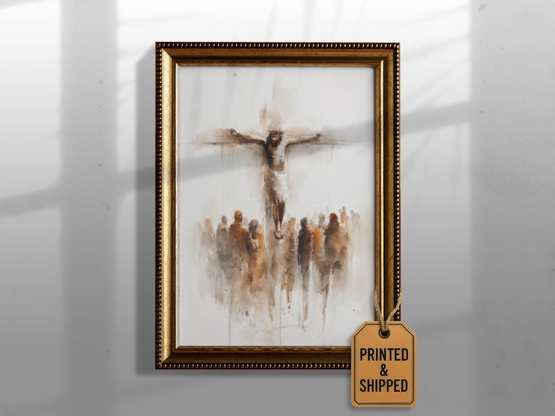 Crucifixion of Jesus Watercolor | Christ on the Cross Art | Good Friday ...