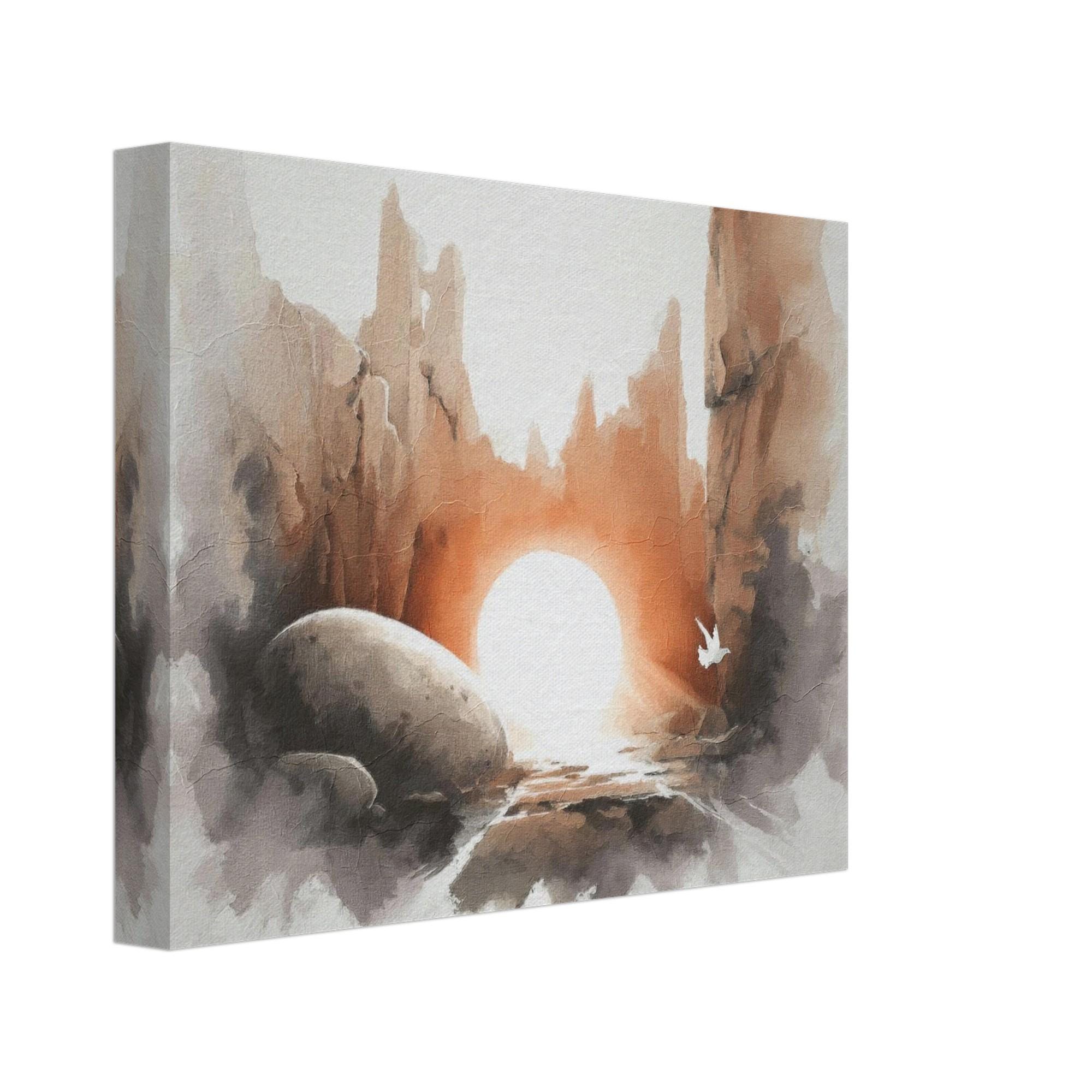 Empty Tomb Resurrection Art | He is Risen Watercolor Painting | Easter ...
