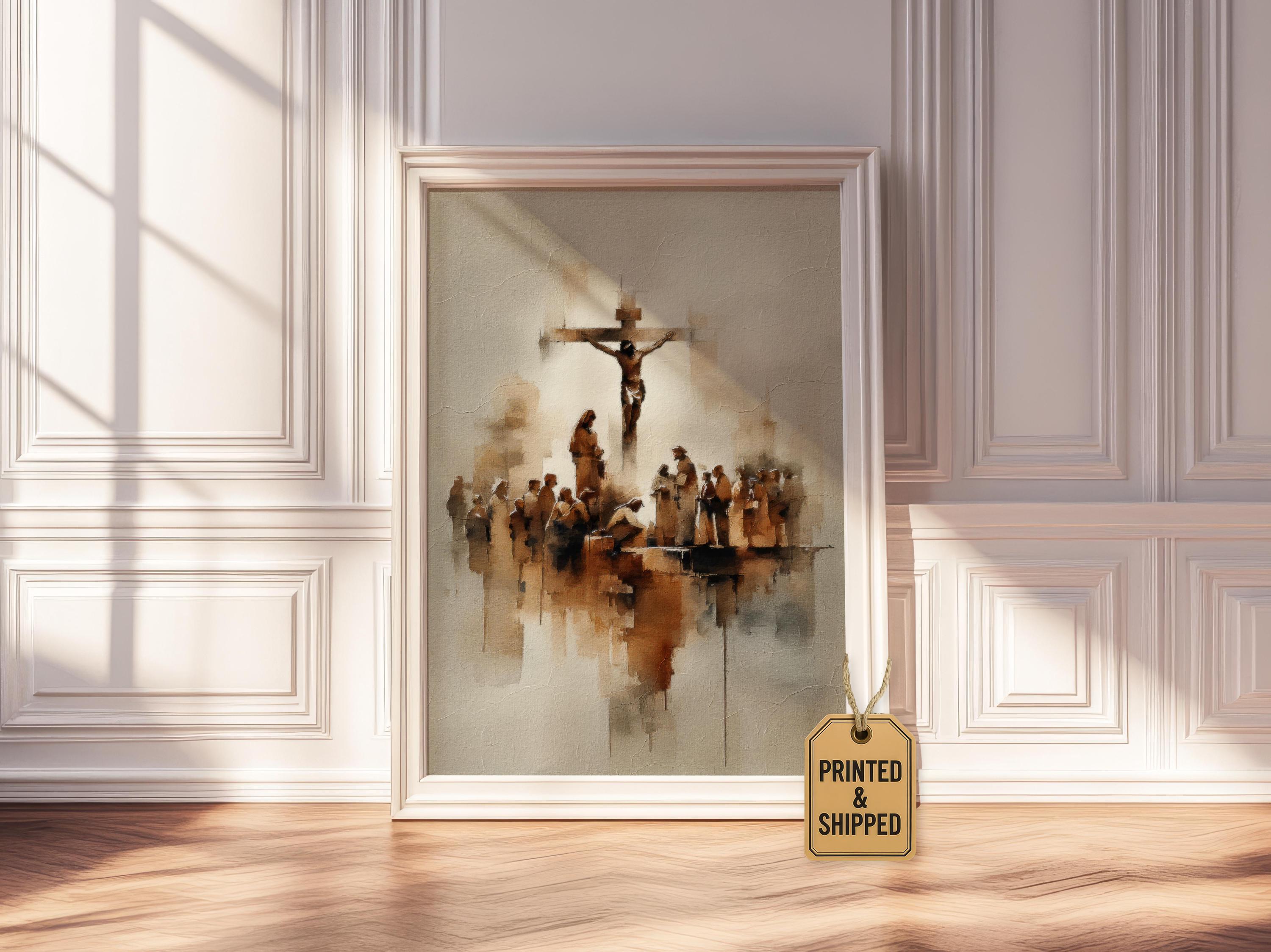 Crucifixion of Christ Painting | Jesus on the Cross | Good Friday ...