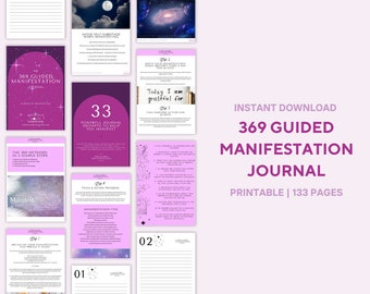 Manifestation Journal | Digital Manifesting Journal | Law of Attraction Planner | Digital Journal for Manifestation