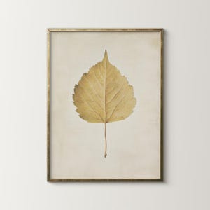 Vintage Autumn Botanical Leaf Printable Wall Art Oil Print