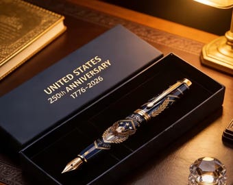 Limited Edition USA 250th Anniversary Fountain Pen – Patriotic Eagle Design (1776–2026)