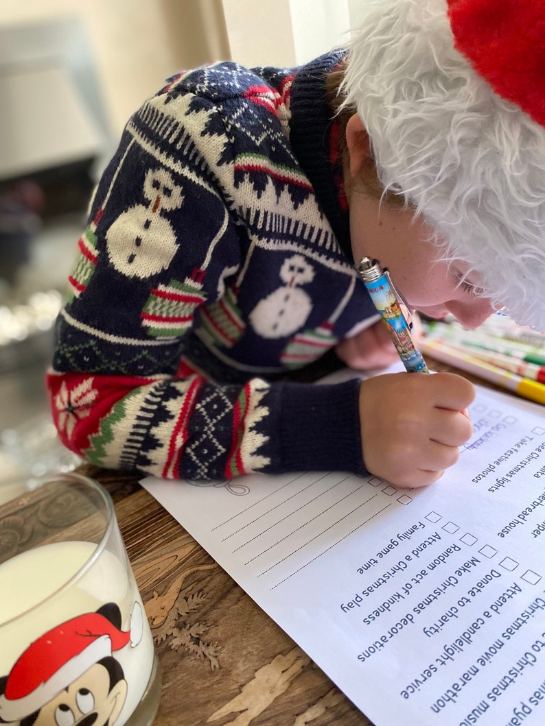 Christmas Activity List. Printable Colour-in Christmas Bucket List for ...