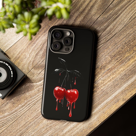Cherry Drip Phone Case: Edgy Protective Smartphone Cover. Custom, Unique Phone Case. Tough,Durable, Stylish Case. Cherry Drip Phone Case: Edgy Protective Smartphone Cover. Custom, Unique Phone Case. Tough,Durable, Stylish Case.