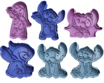 Lilo & Stitch Cookie Cutters + insert - approx. 8cm