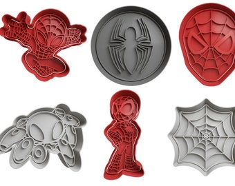 Spiderman Cookie Cutters + insert - approx. 8cm