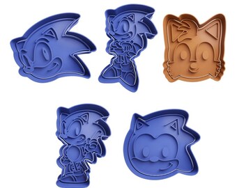 Sonic Cookie Cutters + insert - approx. 8cm