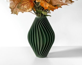 Decorative Vase for Home Decor - Unique 3D Printed Centerpiece, Ideal for Dried and Preserved Flower Arrangement - any colour
