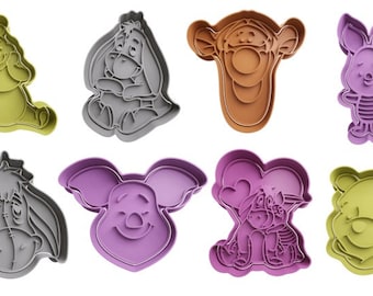 Winnie The Pooh Cookie Cutters + insert - approx. 8cm