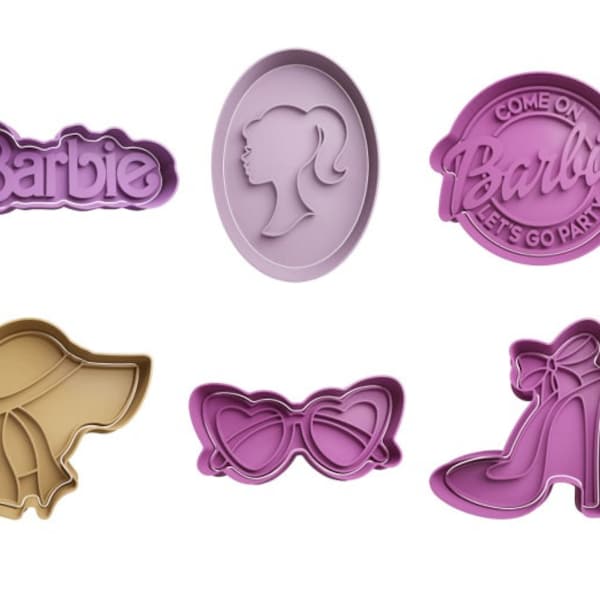 Barbie Cookie Cutters + insert - approx. 8cm