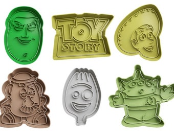 Cortadores de galletas Toy Story + inserto - aprox. 8cm