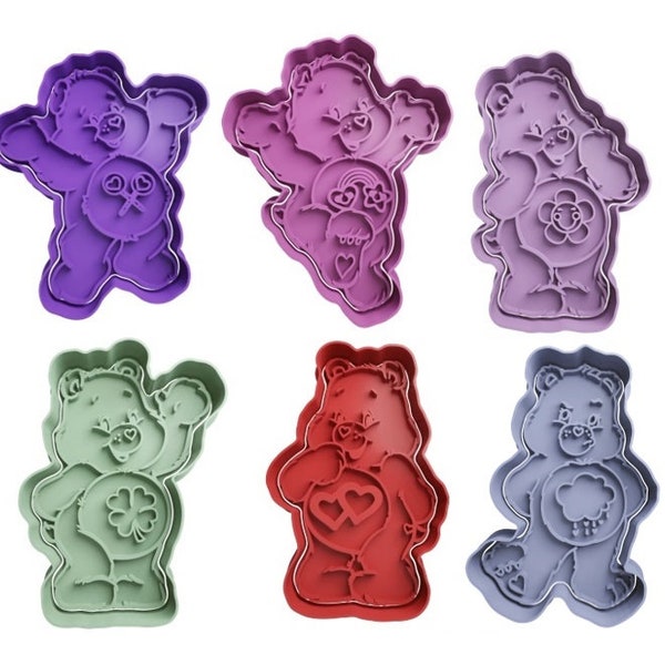 Care Bears Cookie Cutters + insert - approx. 8cm