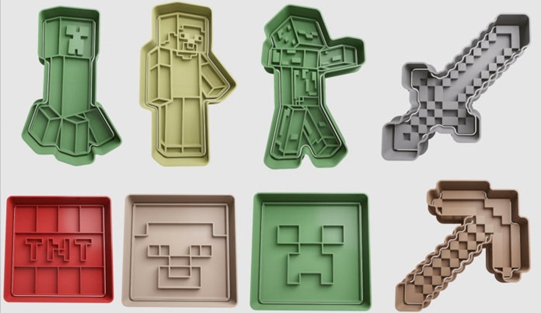 Minecraft Cookie Cutters Insert Approx. 8cm - Etsy