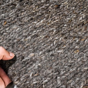 Natural Brown Sumac Braid Style Wool Rug - Handwoven Flat weave Premium Modern Decor, Custom made in all sizes