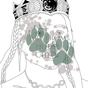 Rhaenyra Targaryen Coloring Page