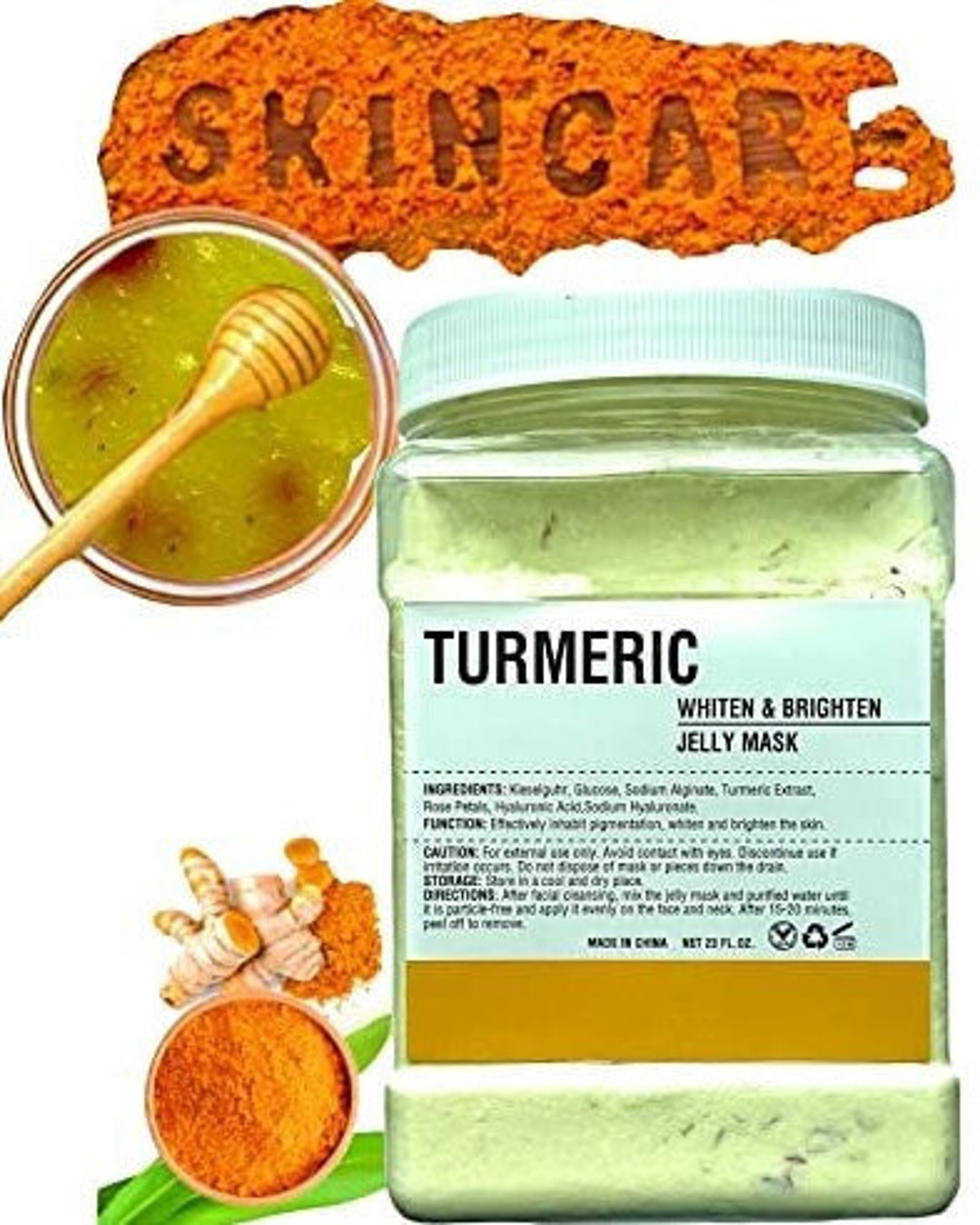 TURMERIC Jelly Mask for Facials Professional Peel off Etsy