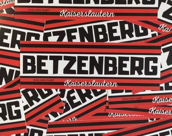 100x Kaiserslautern Sticker/ Aufkleber Betzenberg/ Ultras/ Westkurve Kaiserslautern/ Fußball Fanartikel/ 148x50mm