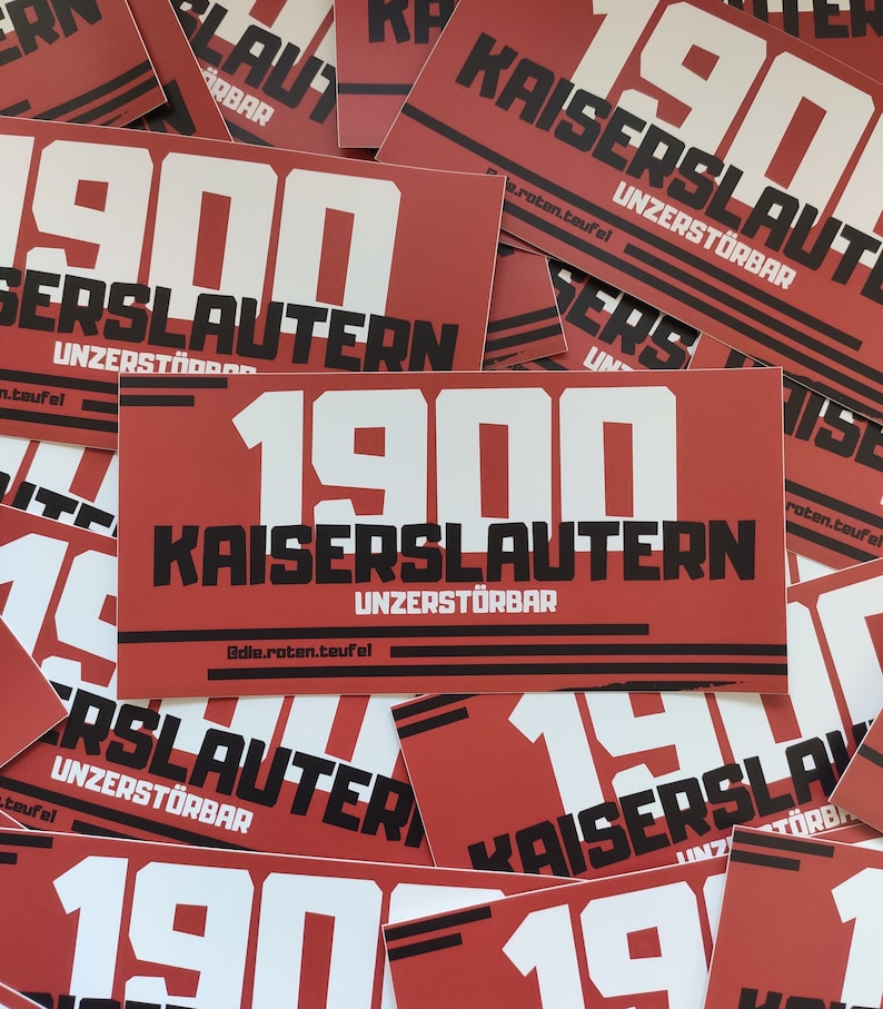 300x Kaiserslautern Sticker Mix/ Aufkleber Skyline, 1900, Westkurve, Betzenberg/ Ultras/ Betze/ Fußball Fanartikel Bild 3