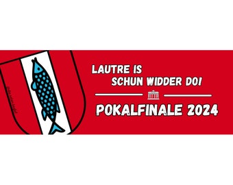 100x Kaiserslautern Sticker/ Aufkleber Westkurve/ Ultras/ Betze/ Fußball Fanartikel/ 148x50mm